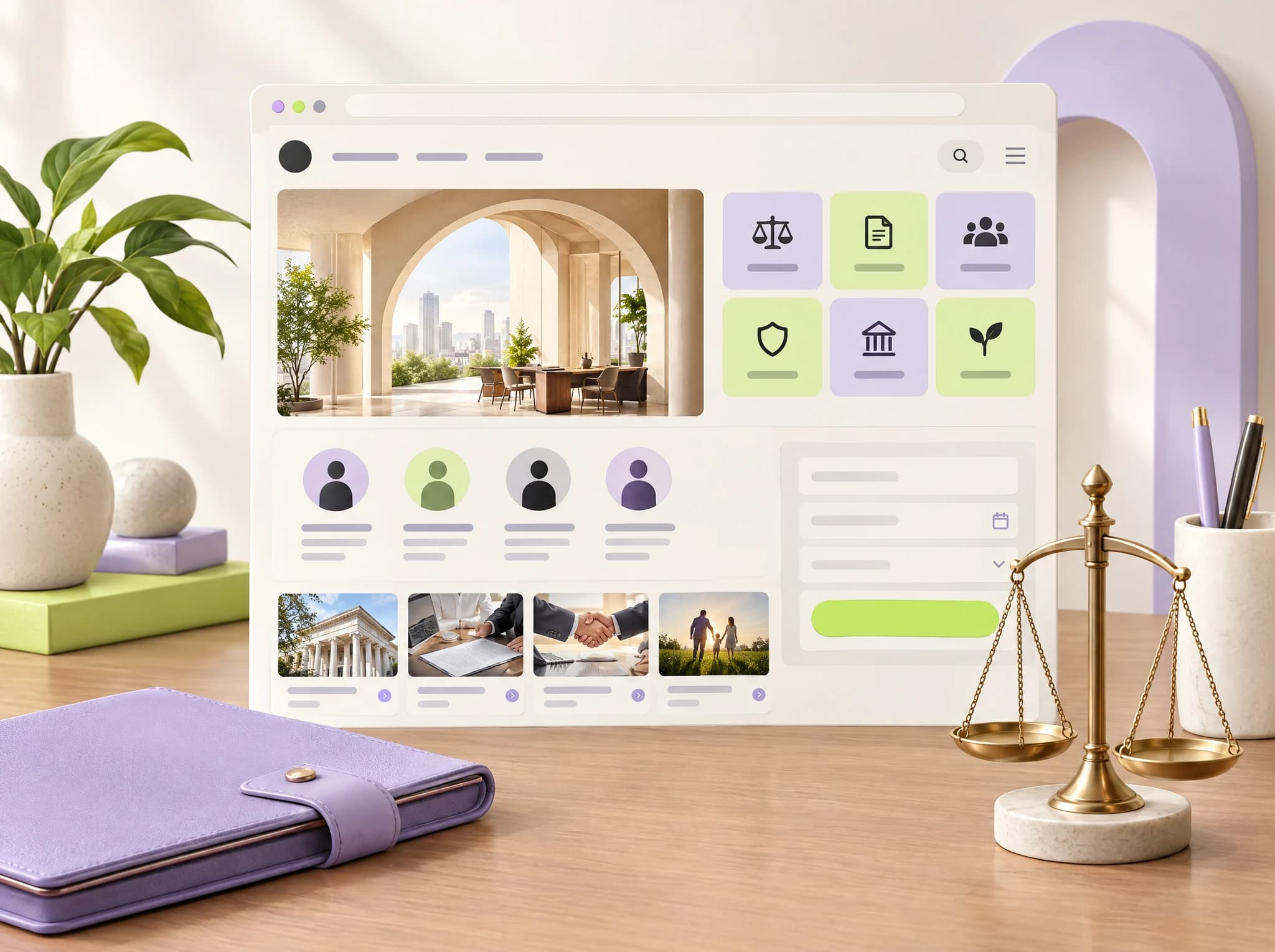 Concept illustration: Professional Website