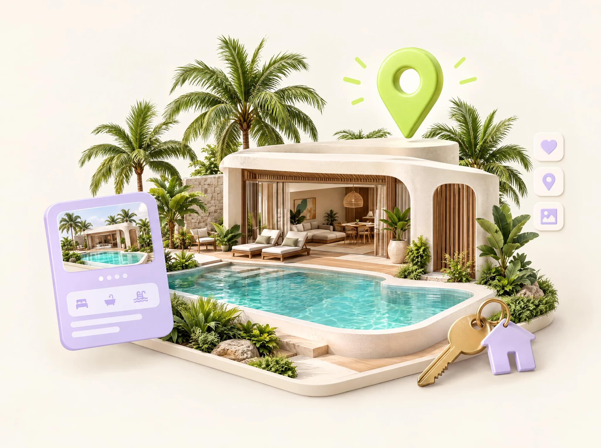 Concept illustration of real estate