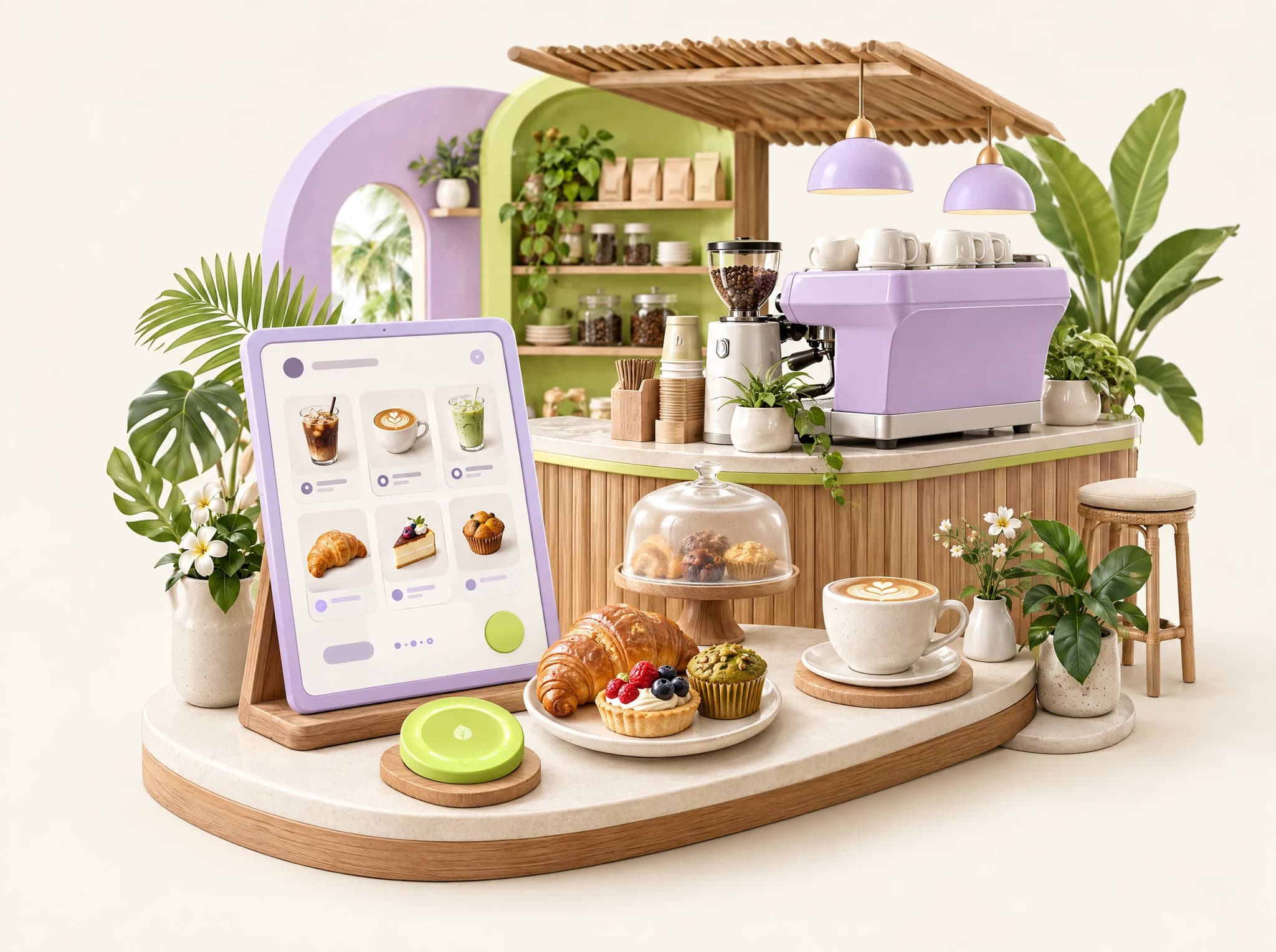 Concept illustration: Café Website Design