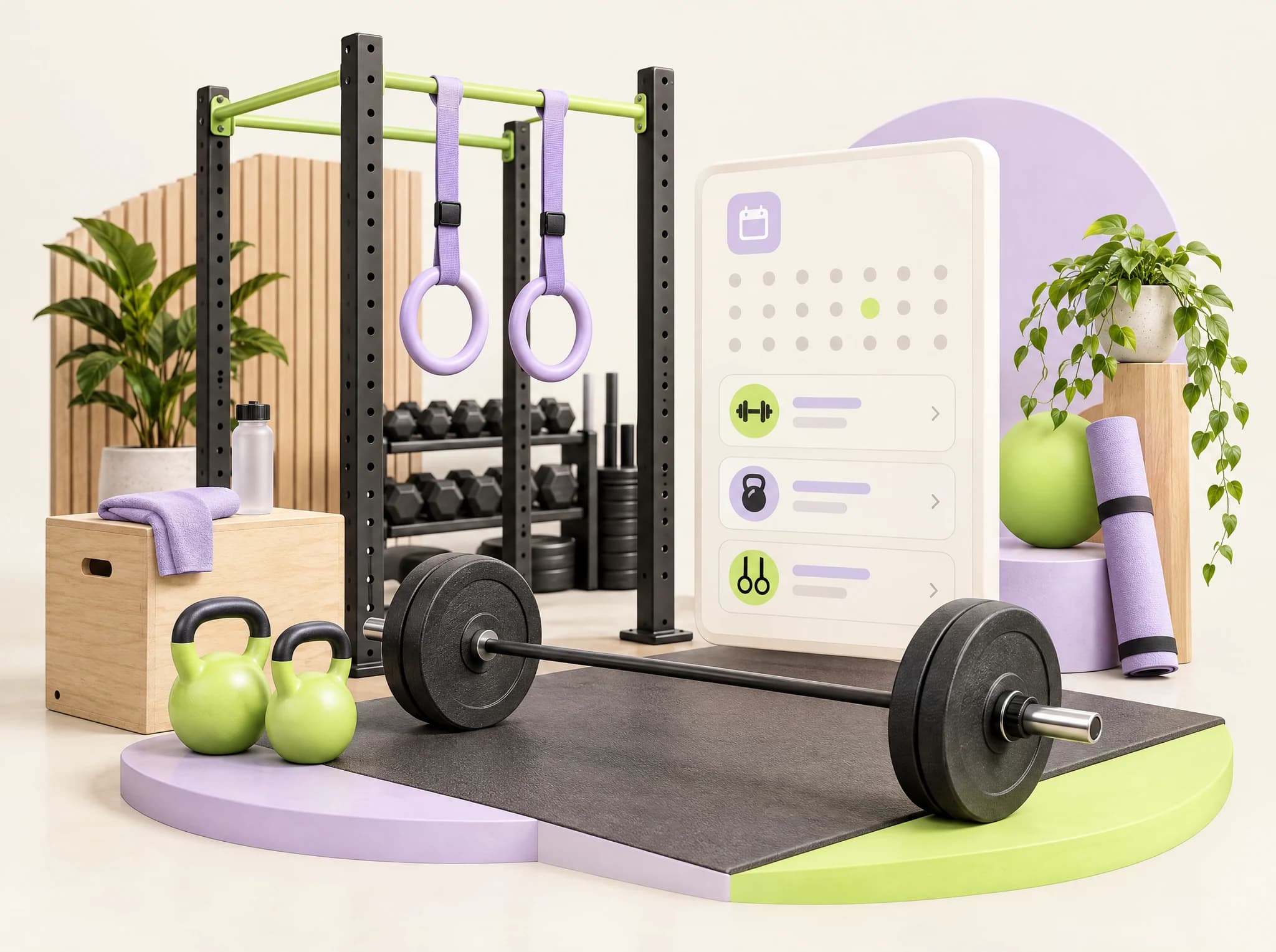 Concept illustration: CrossFit Box Website
