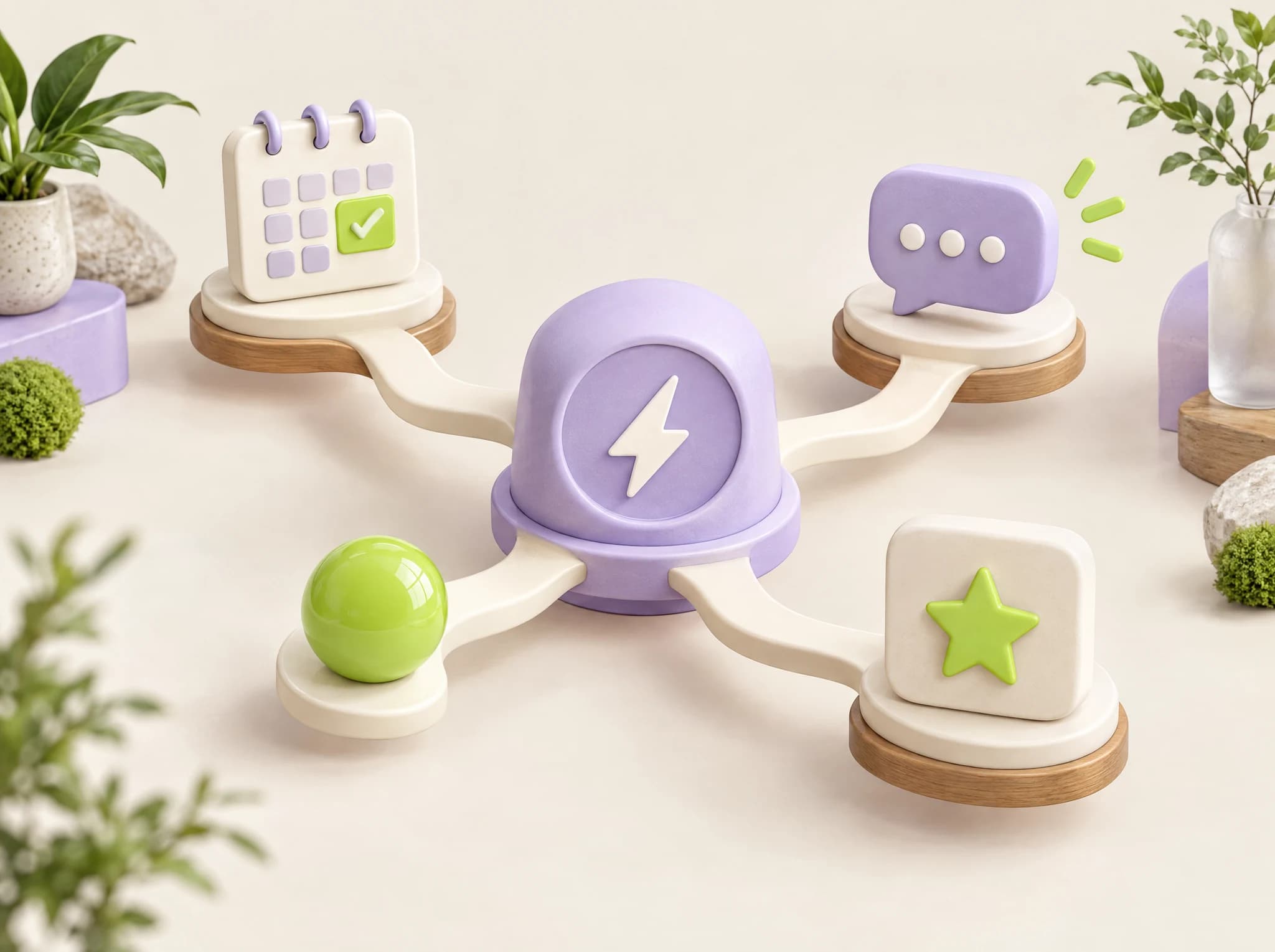 Concept illustration: connected business automation