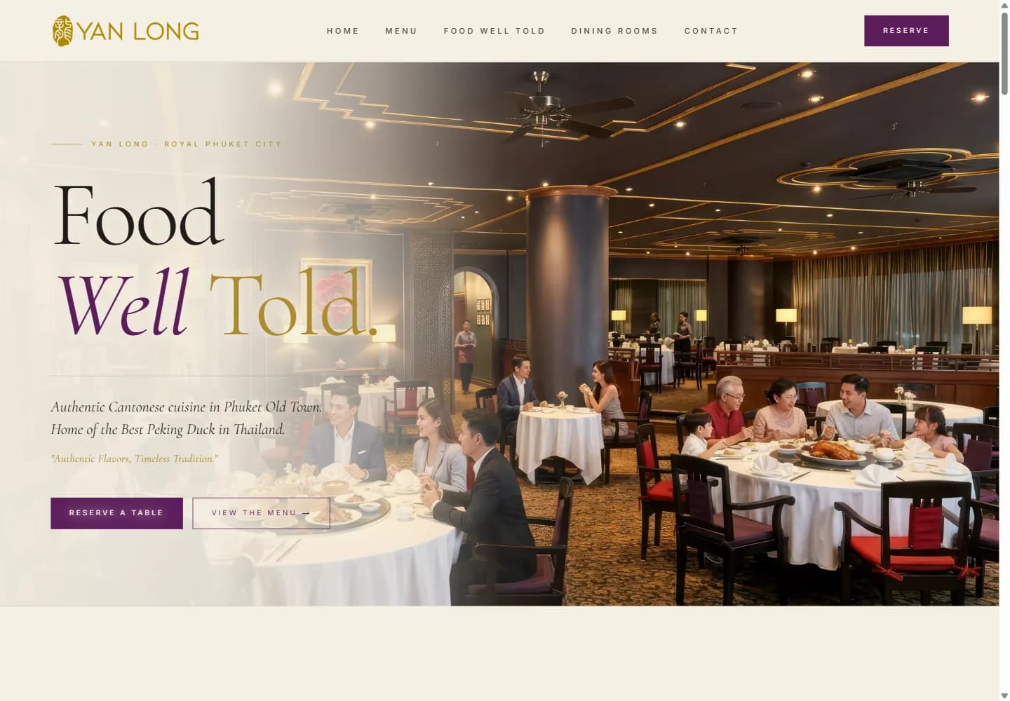 Yan Long — live website screenshot